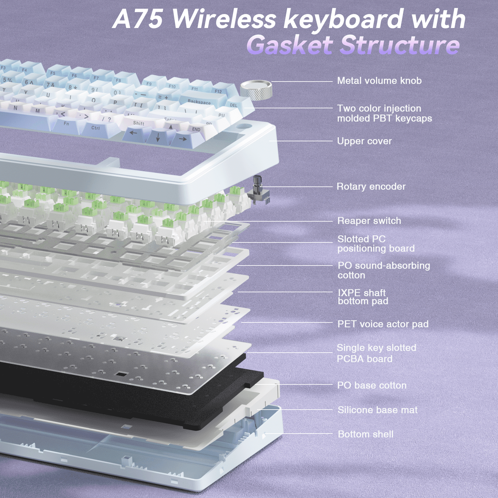  wireless mechanical keyboard
