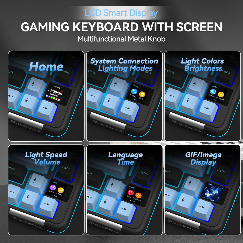SOLAKAKA A75 PRO 75% Wireless Mechanical Gaming Keyboard
