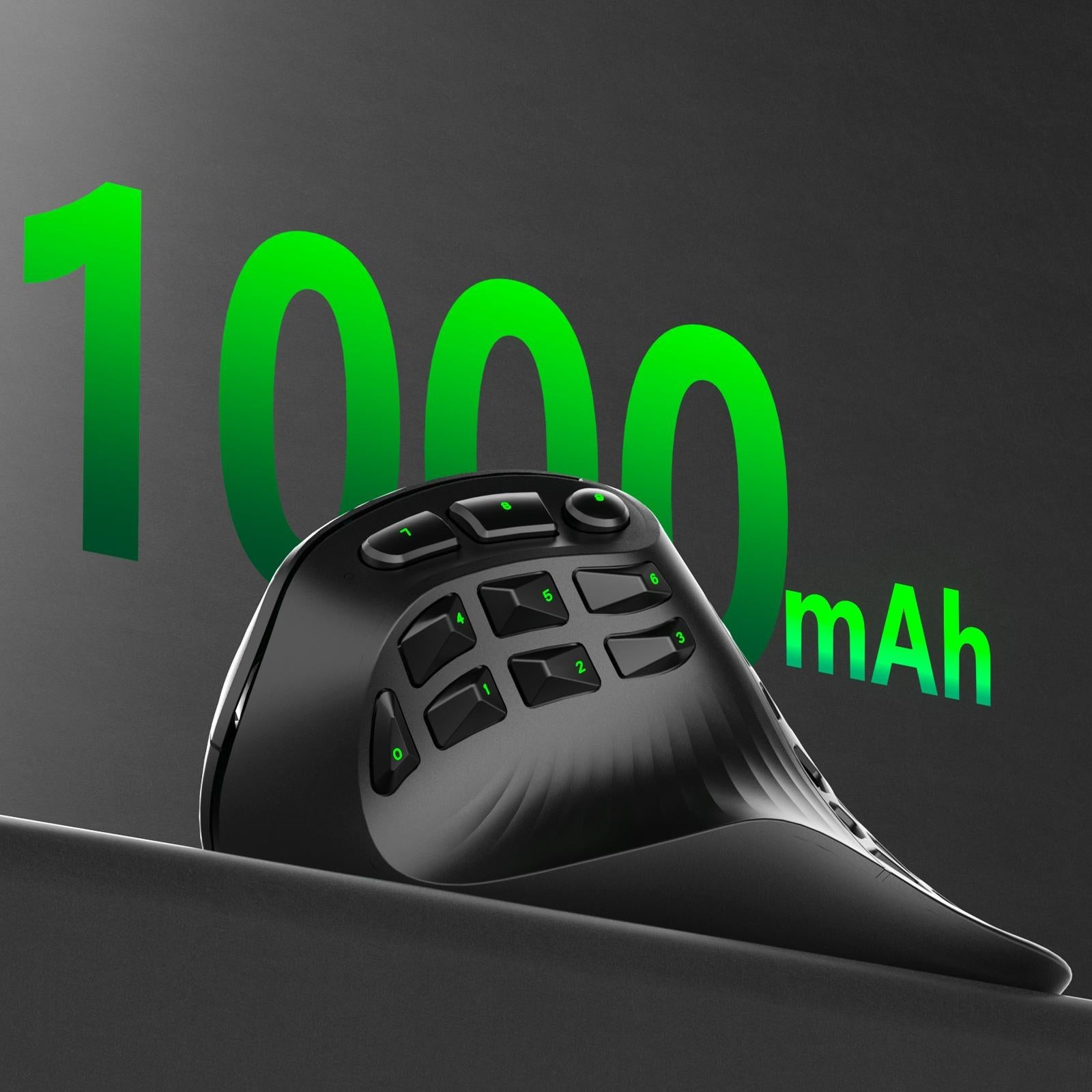 SOLAKAKA E9 Vertical  Ergonomic MMO Gaming Wireless Mouse