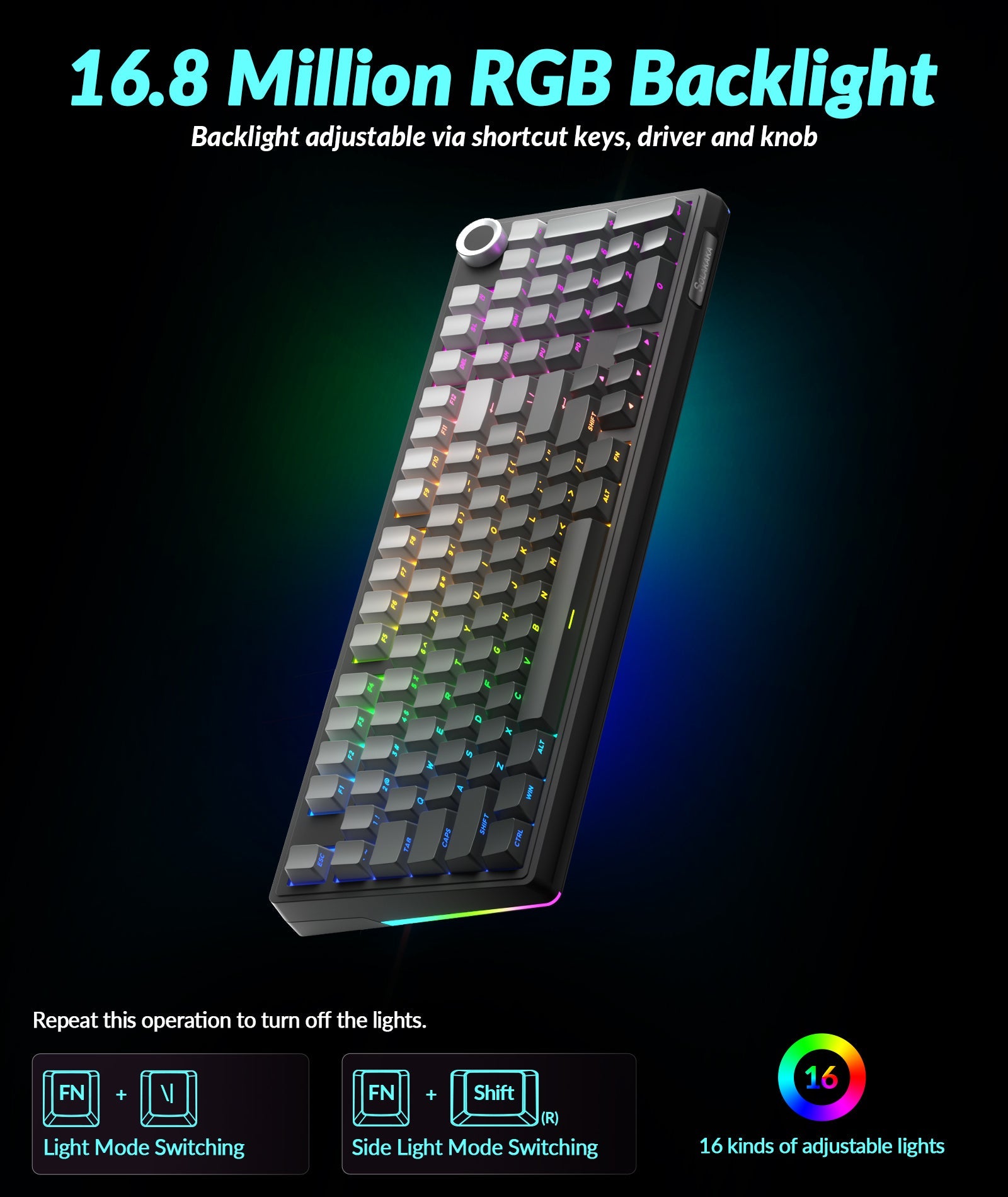 SOLAKAKA KI99 Pro Wireless Mechanical Keyboard