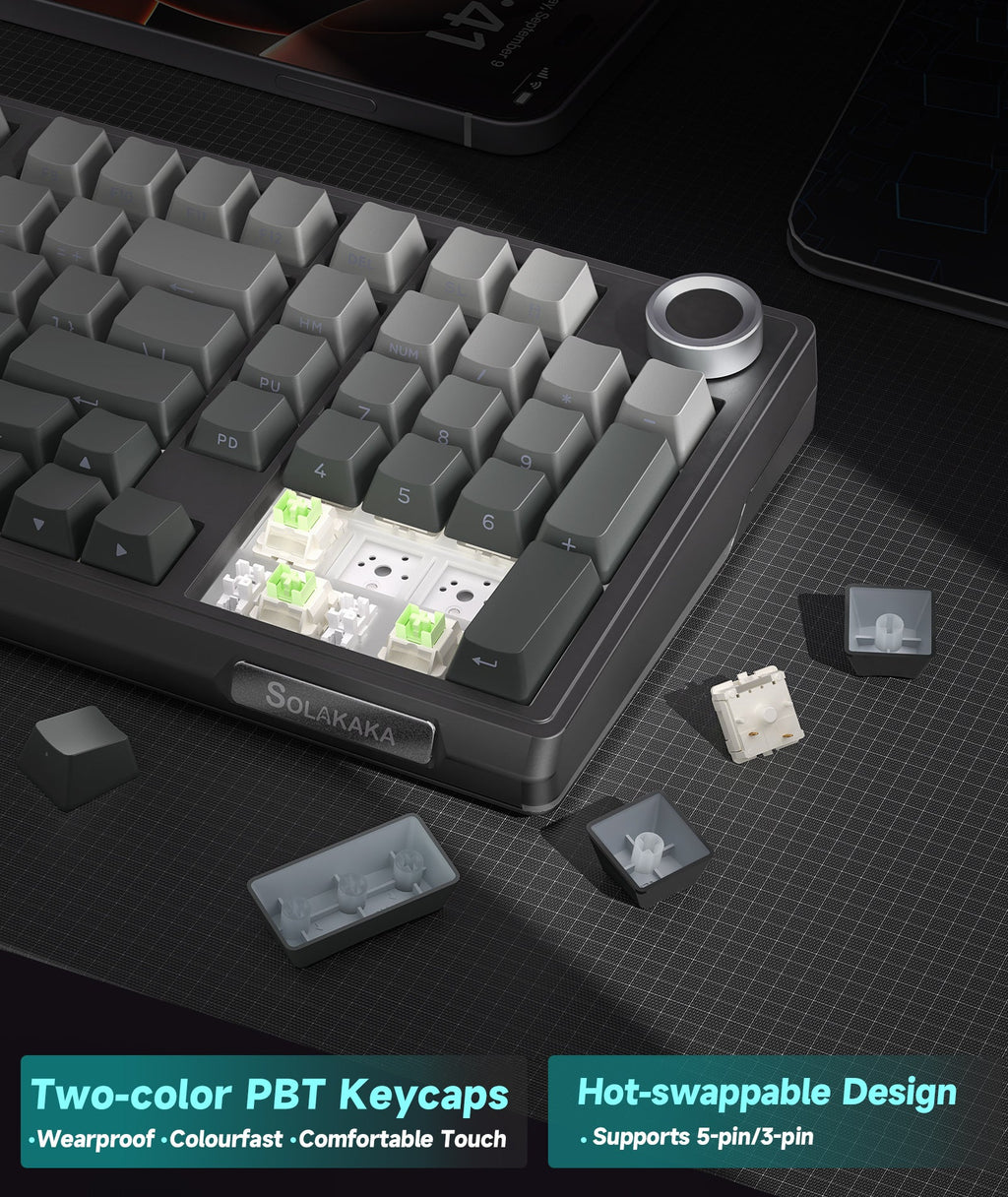 SOLAKAKA KI99 Pro Wireless Mechanical Keyboard
