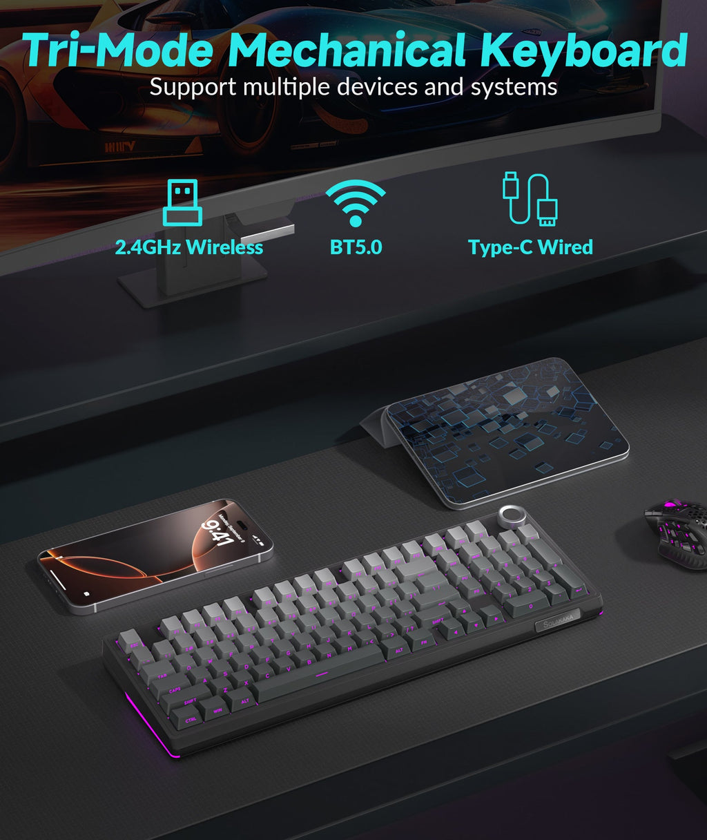 gaming wireless keyboard mouse​
