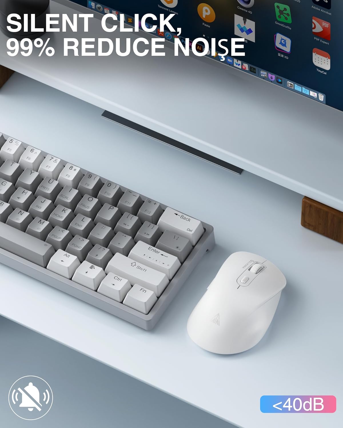 SOLAKAKA SM66 Silent Wireless Mouse