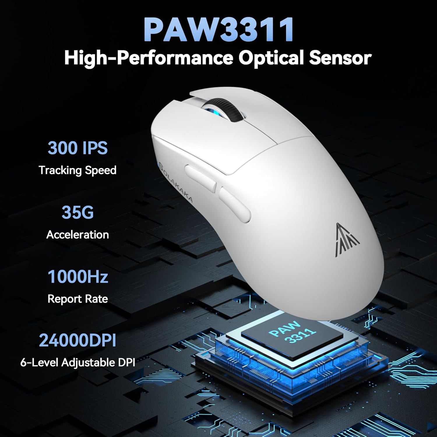 SOLAKAKA SM822 Wireless Gaming Mouse