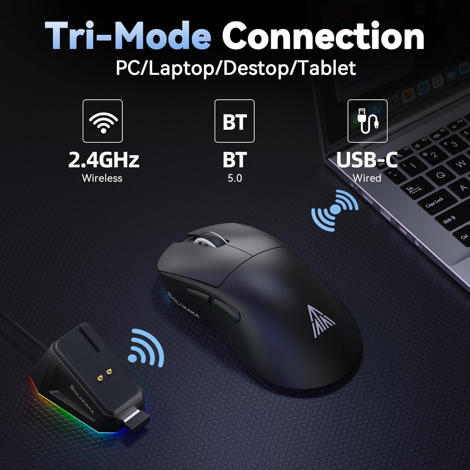 SOLAKAKA SM822 Wireless Gaming Mouse