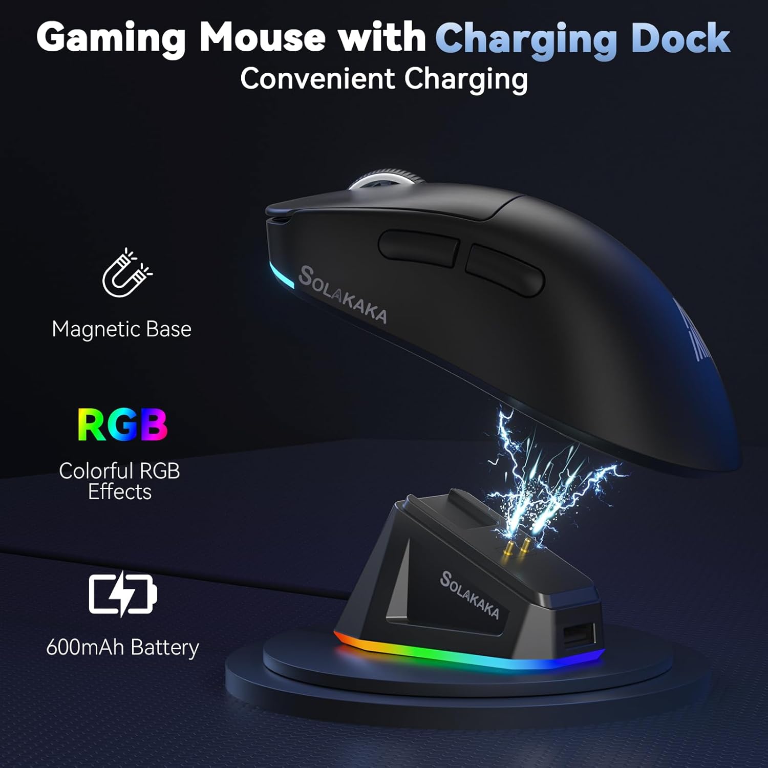 SOLAKAKA SM822 Wireless Gaming Mouse