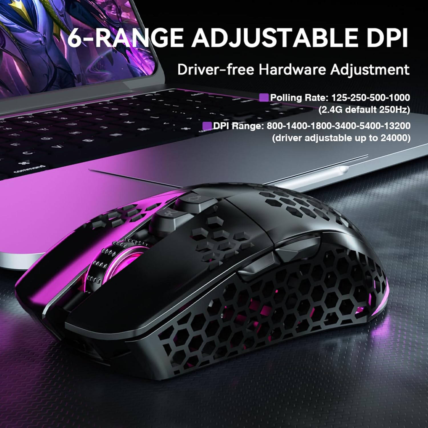 SOLAKAKA SM600 Wireless Gaming Mouse