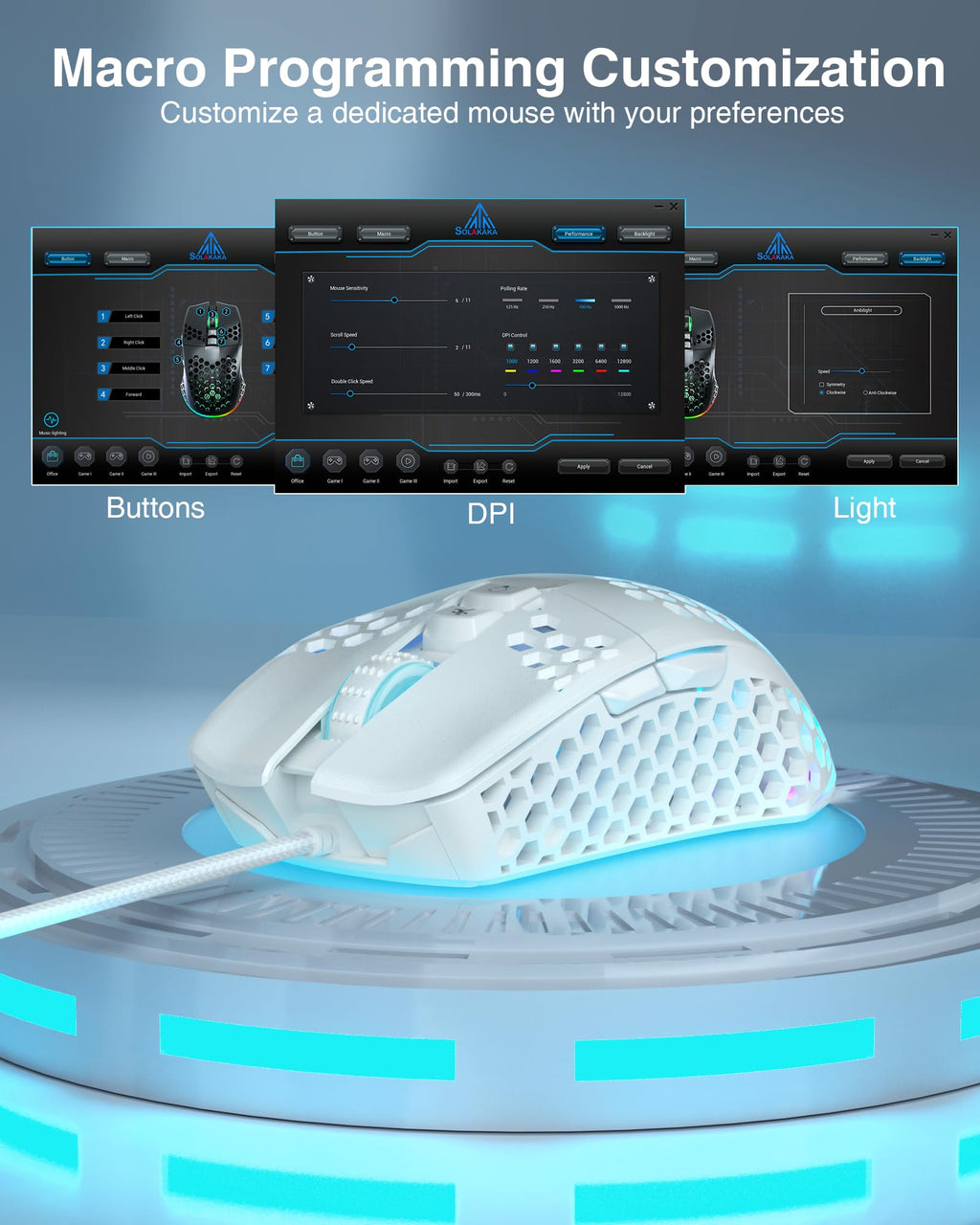 SOLAKAKA SM900 Gaming Mouse
